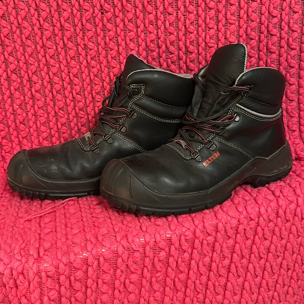 European Leather Safety steel toe boots